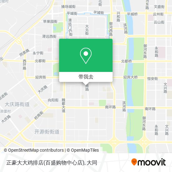 正豪大大鸡排店(百盛购物中心店)地图