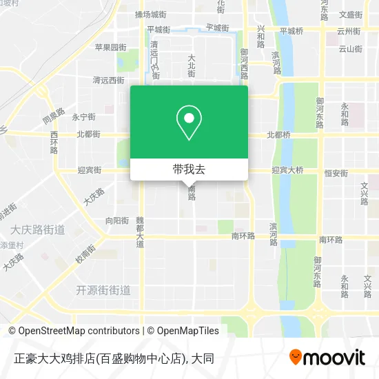 正豪大大鸡排店(百盛购物中心店)地图