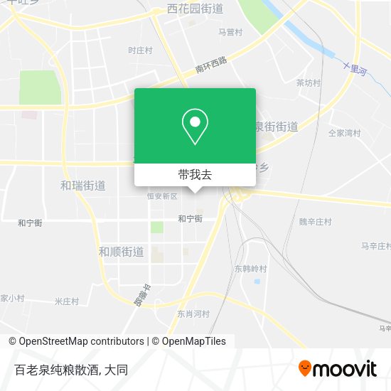 百老泉纯粮散酒地图