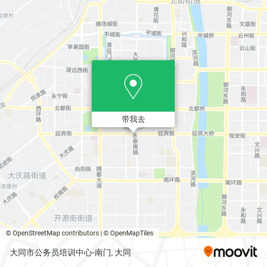 大同市公务员培训中心-南门地图