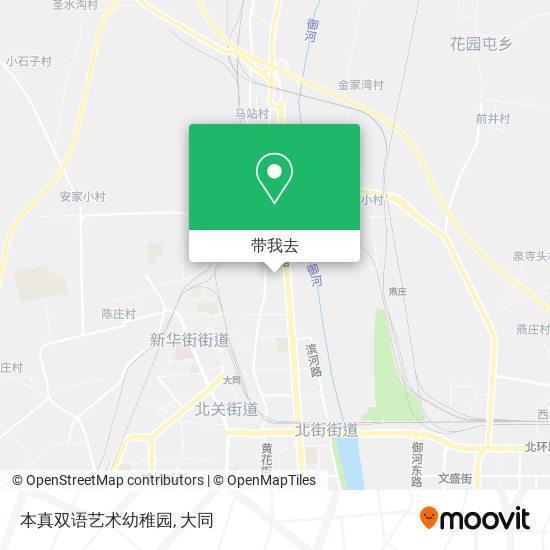 本真双语艺术幼稚园地图