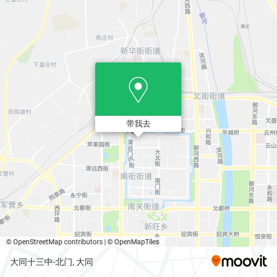 大同十三中-北门地图