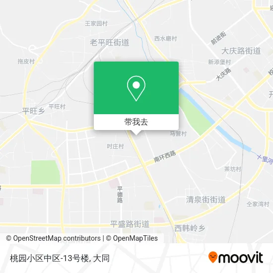 桃园小区中区-13号楼地图