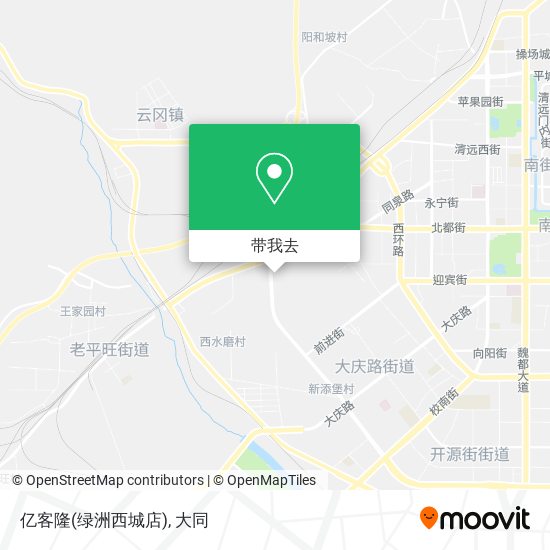 亿客隆(绿洲西城店)地图