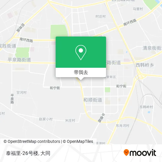泰福里-26号楼地图