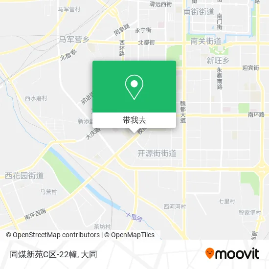 同煤新苑C区-22幢地图