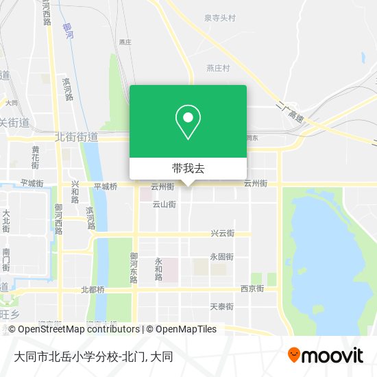 大同市北岳小学分校-北门地图