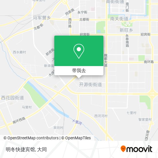 明冬快捷宾馆地图