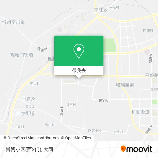 博贸小区(西2门)地图