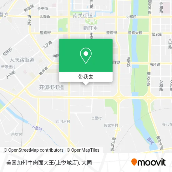 美国加州牛肉面大王(上悦城店)地图