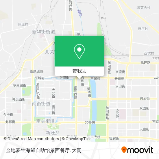 金地豪生海鲜自助怡景西餐厅地图