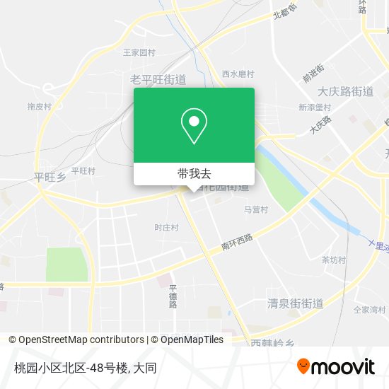 桃园小区北区-48号楼地图