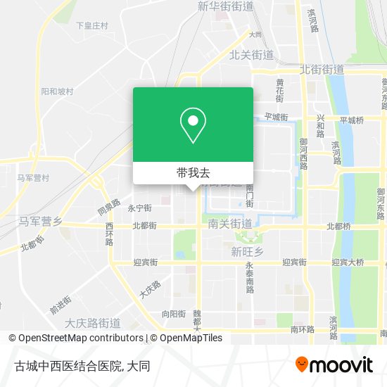 古城中西医结合医院地图