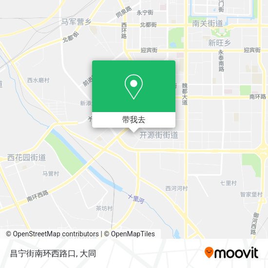 昌宁街南环西路口地图
