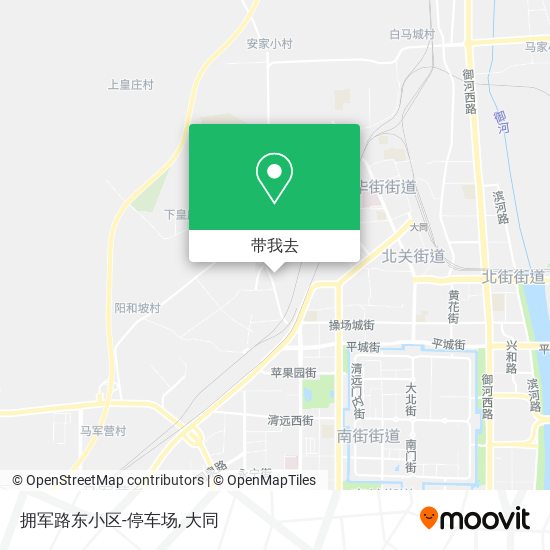 拥军路东小区-停车场地图