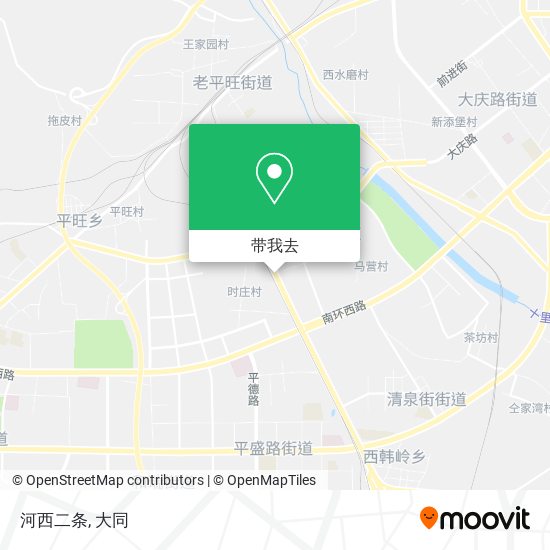 河西二条地图