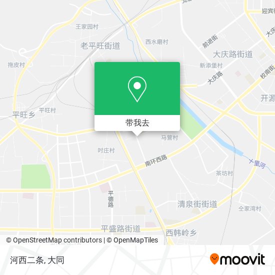 河西二条地图