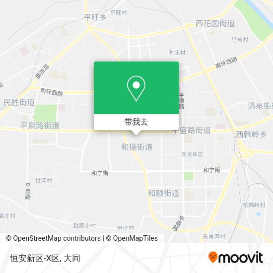 恒安新区-X区地图