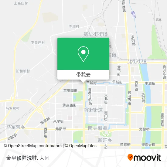 金皇修鞋洗鞋地图