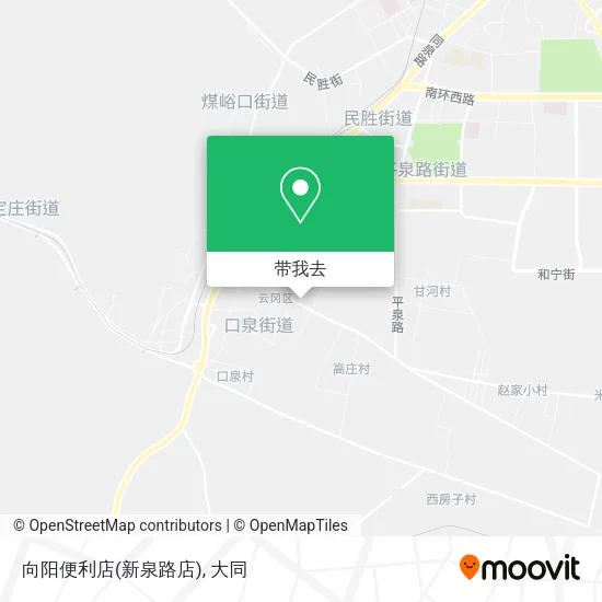 向阳便利店(新泉路店)地图