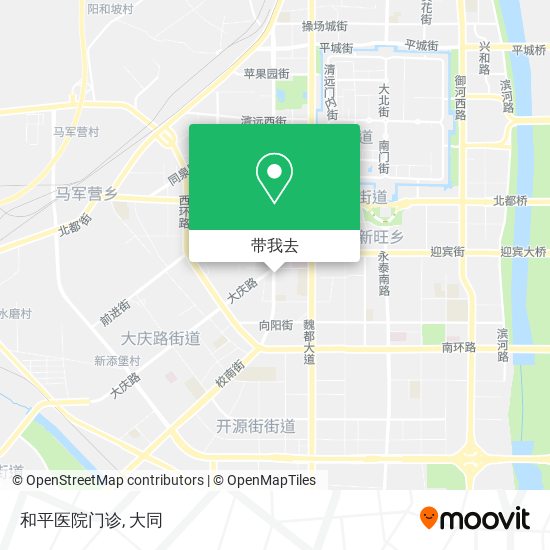 和平医院门诊地图