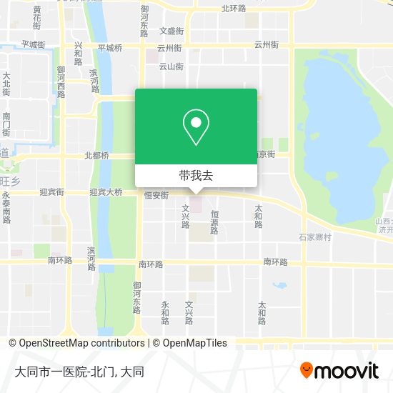 大同市一医院-北门地图