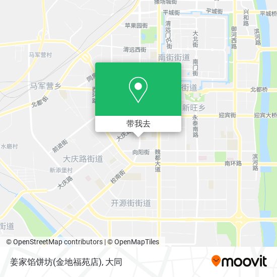 姜家馅饼坊(金地福苑店)地图