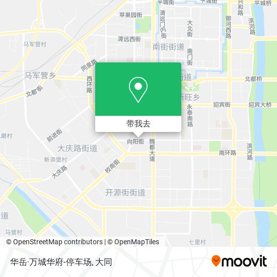华岳·万城华府-停车场地图