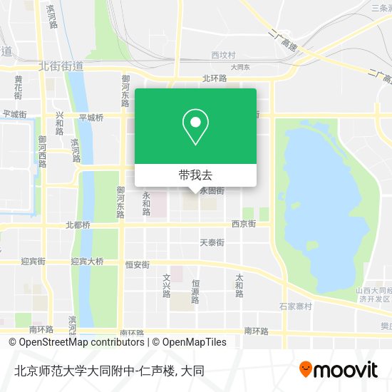 北京师范大学大同附中-仁声楼地图