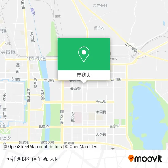 恒祥园B区-停车场地图