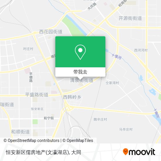 恒安新区儒房地产(文瀛湖店)地图