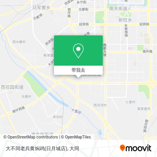 大不同老兵黄焖鸡(日月城店)地图