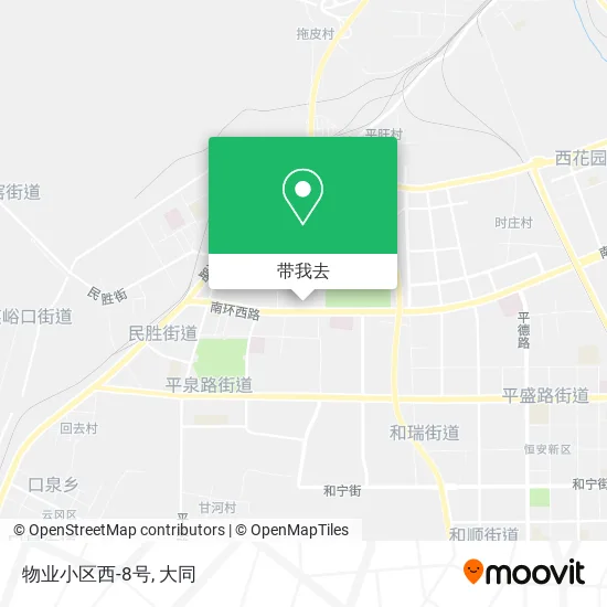 物业小区西-8号地图