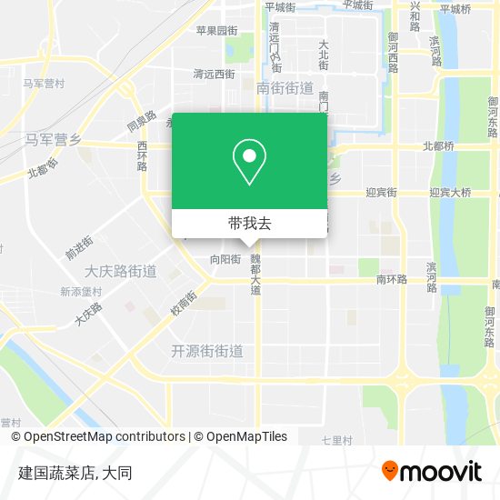 建国蔬菜店地图