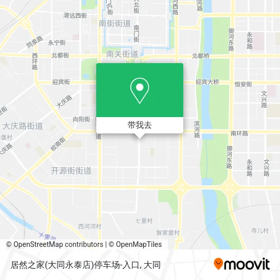 居然之家(大同永泰店)停车场-入口地图