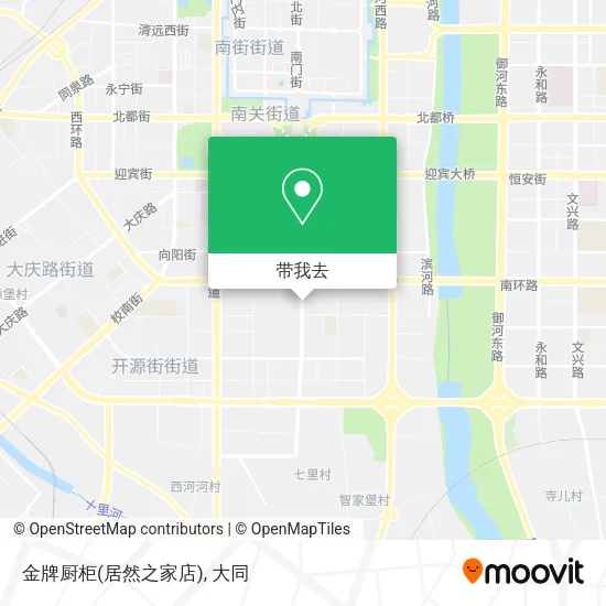 金牌厨柜(居然之家店)地图