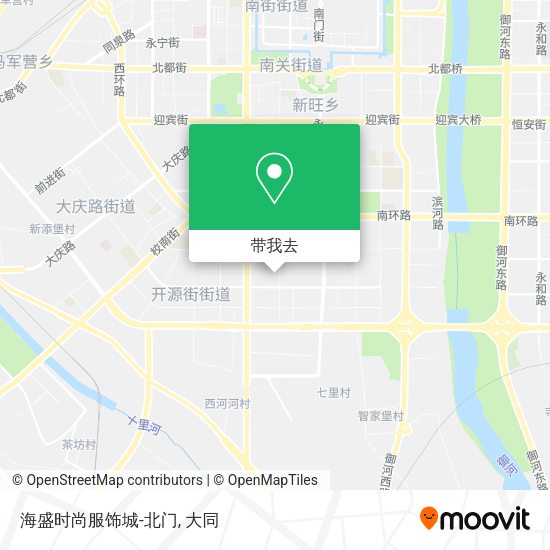 海盛时尚服饰城-北门地图