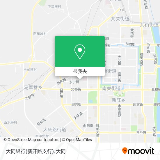 大同银行(新开路支行)地图