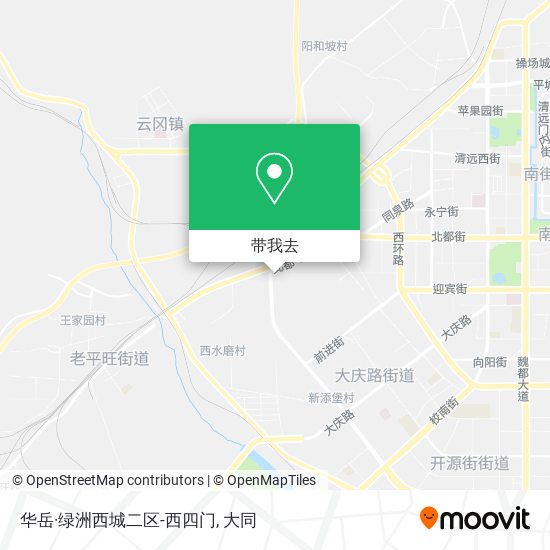 华岳·绿洲西城二区-西四门地图