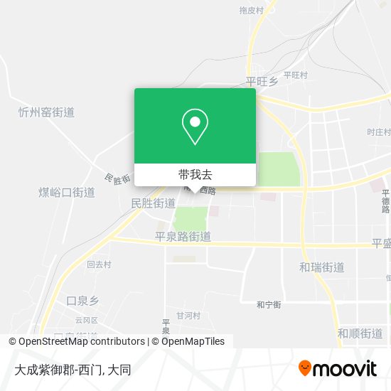 大成紫御郡-西门地图