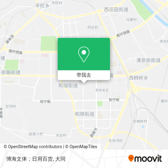 博海文体，日用百货地图