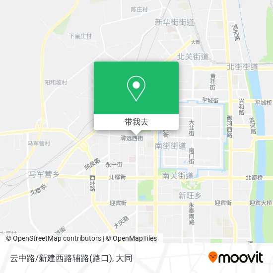 云中路/新建西路辅路(路口)地图