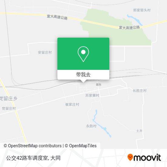 公交42路车调度室地图
