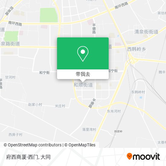 府西商厦-西门地图