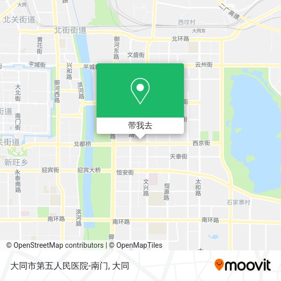 大同市第五人民医院-南门地图