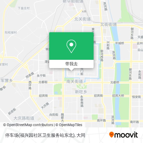 停车场(福兴园社区卫生服务站东北)地图