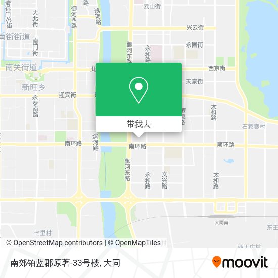 南郊铂蓝郡原著-33号楼地图