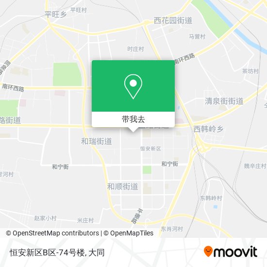 恒安新区B区-74号楼地图