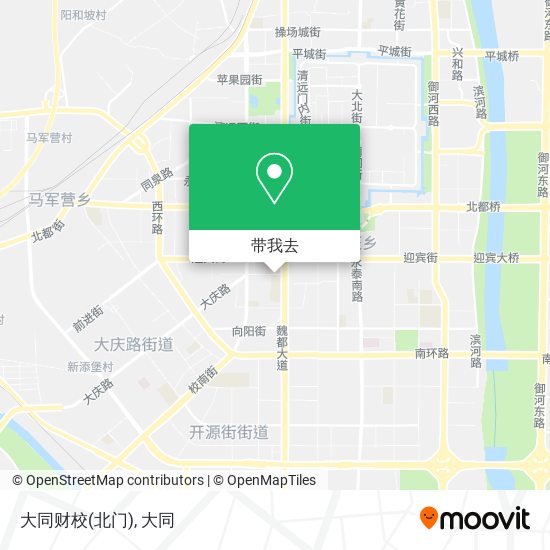 大同财校(北门)地图