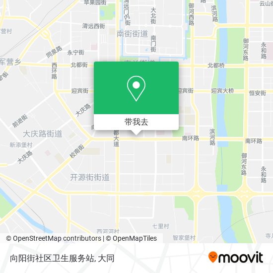 向阳街社区卫生服务站地图